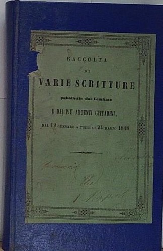 Raccolta varie scritture - raccolta, di