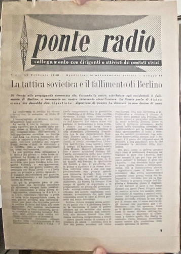 Newspaper bridge radio - newspaper,