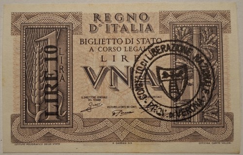 Banconota buoni partigiani - banconota,