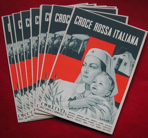 Cartolina croce rossa - "croce,