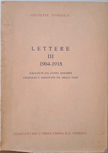 Lettere iii 1904 1918 - lettere,