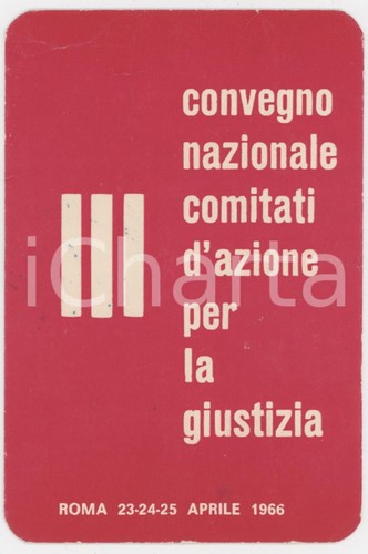 1966 rome iii - 1966, conference